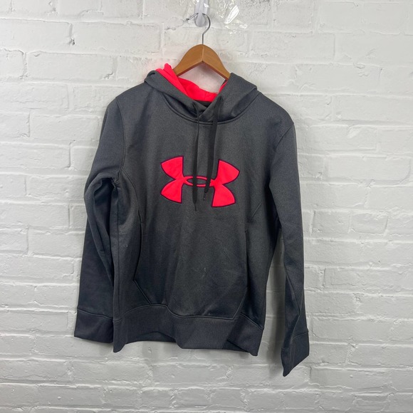 Under Armour Other - Under Armour Men Semi-Fitted Drawstring Sweatshirt Hoodie Long Sleeve Gray SZ S